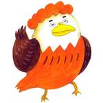 オレンジの鳥さん