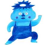 青い河童くん