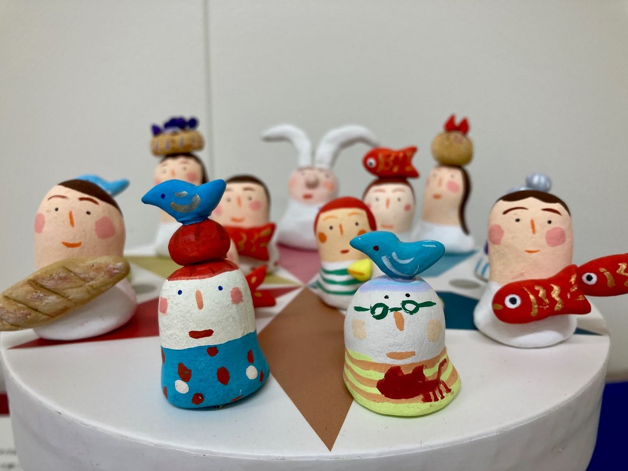 写真：三本桂子さんの立体展示です。