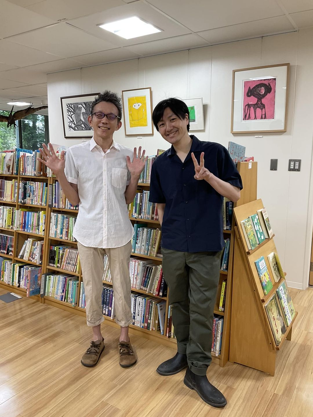 写真：青木さんと白岩さんです。